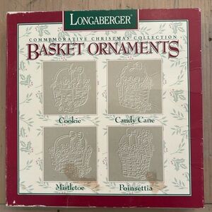 Longaberger Basket Ornaments. Commemorative Christmas Collection